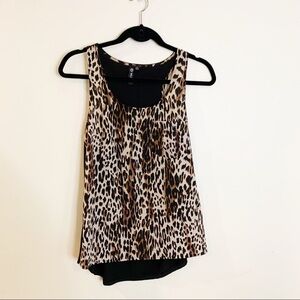 Milano - Leopard Sleeveless Blouse - Small